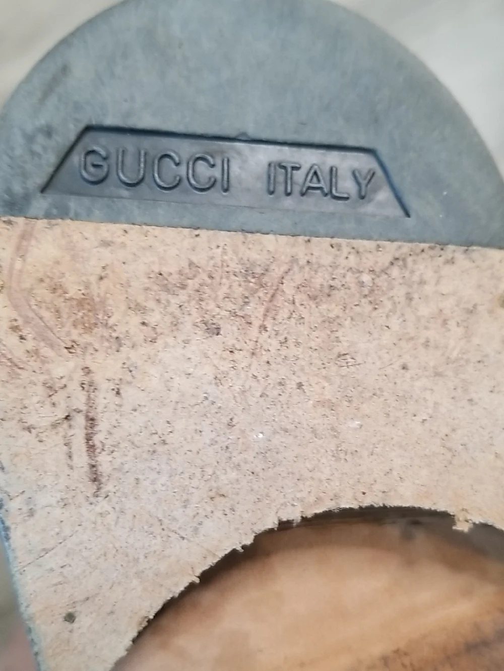 GUCCI mens mid calf leather boots size 11. EUC